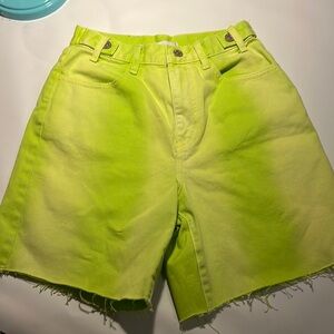BDG neon carpenter jean shorts
